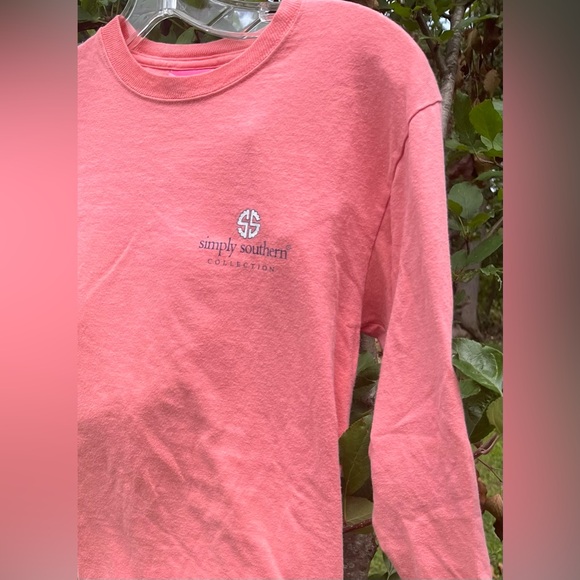 Simply Southern Just a Smalltown Girl CUTE Baby Goat Long Sleeve Tee Shirt Sz Sm - Picture 3 of 11